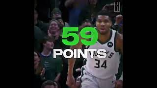 GIANNIS DROPS SEASON HIGH 59 POINTS😤‼️ [upl. by Sadonia]