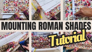 How to Mount Knife Pleat ROMAN SHADES Part 3  Tutorial [upl. by Ashien49]