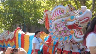 Bendigo Easter Day Parade Lion amp Dragon Teams 2024 [upl. by Dat]