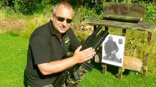 M203 Airsoft grenade launcher M4 mounted accuracy test by domainofairsoftcom [upl. by Anirres]