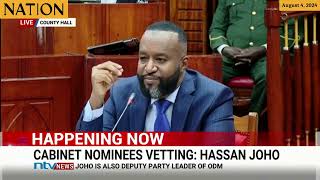 Mining CS nominee Hassan Joho I got a D in secondary school but today I hold two degrees [upl. by Cirnek485]