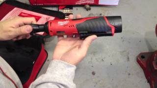 The Milwaukee M12 Cordless 38quot Ratchet Kit 245721 In Action [upl. by Namilus794]