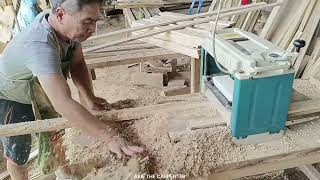 Watch the Makita thickness planer machine in action for woodworking amp planing I Akie The Carpenter [upl. by Ysiad]