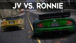 NFS Most Wanted  Dodge Viper SRT10 JV vs Aston Martin DB9 Ronnie [upl. by Sualkin]