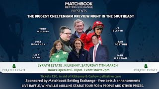 Cheltenham Preview Night  Lyrath Estate  Jane Mangan  Tony Mullins  Lisa ONeill  JJ Slevin [upl. by Englis793]