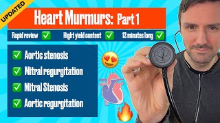 Heart murmurs for beginners 🔥 🔥 🔥 Aortic amp Mitral stenosis Aortic amp mitral regurgitation [upl. by Dolloff579]