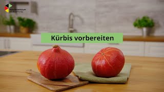 Kürbis vorbereiten [upl. by Nashner]