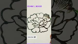 Easy flower mehendi design Reshmasmagicmehendi [upl. by Yerffoj53]