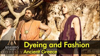 Dyeing and Fashion  Ancient Greece  Assassin’s Creed Odyssey [upl. by Alcot]