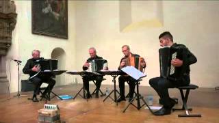 QUATUOR TOULOUSE ACCORDEON RODEZ sept 2014 La pie voleuse de Rossini [upl. by Atirat]