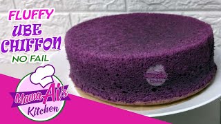 FLUFFY UBE CHIFFON CAKE [upl. by Timothee199]