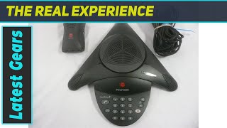 Polycom SoundStation 2 NonExpandable Conference Phone  Best Corded Phone for Small Meetings [upl. by Olrak]