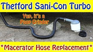 RV Macerator Hose Replacement and Demo [upl. by Acissj643]