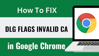 How to Fix Error Code DLG FLAGS INVALID CA In Google Chrome [upl. by Nicki]