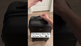 TSA Doesn’t Want You To Know This 👀🧳✈️ tsa airport luggage [upl. by Naira]