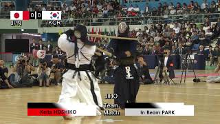 17th World Kendo Championships Mens TEAM MATCH 2ch Japan vs Korea [upl. by Ortiz]