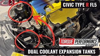 TORQUE PERFORMANCE DEVELOPMENTS  DUAL COOLANT EXPANSION TANKS  FL5 CIVIC TYPE R [upl. by Nesmat]