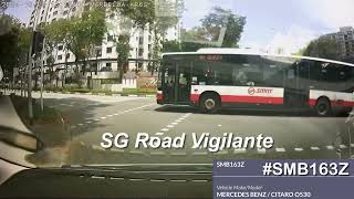 29oct2024 woodland crescent SMB163Z smrt bus fail to conform to red light signal [upl. by Hun]