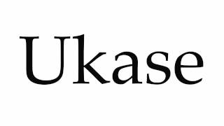 How to Pronounce Ukase [upl. by Ennahgiel365]