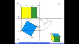 proiezioni ortogonali di un cubo [upl. by Yenhpad]