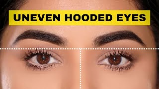 How To Everyday Makeup On UNEVEN HOODED Eyes [upl. by Mirabel]