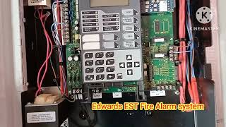 fire alarm panel connection  Edwards fire alarm systems est3 [upl. by Krantz]