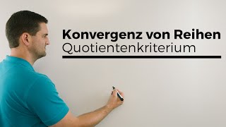 Konvergenz von Reihen Quotientenkriterium Beispiel 2k Fakultät  Mathe by Daniel Jung [upl. by Eatton]