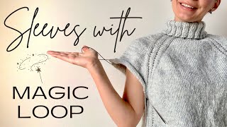 How to Knit Sleeves Using the Magic Loop Method  Plus 8 Tips 🔮 [upl. by Silvers]