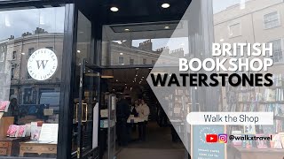 4k British Bookshop Waterstones store browse  City Walk  London  Walk the Shop  walkxtravel [upl. by Mendoza]