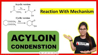 Acyloin Condensation Reaction with mechanism II Organic Chemistry II NameReactionalkaranichemistry [upl. by Notla]