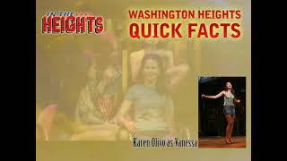 In the Heights Washington Heights Quick Facts [upl. by Pomcroy474]