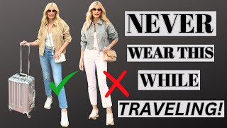 5 Things To Never Wear While Traveling  10 Chic amp Stylish Travel Outfits  Fashion Over 40 [upl. by Livvie]