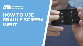 How to Type in Braille on an iPhone  Assistive Technology Tip [upl. by Bocaj]