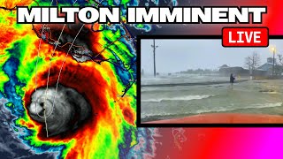 LIVE GROUND ZERO CAT 4 HURRICANE MILTON Intercept [upl. by Annnora]