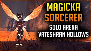 ✨Magicka Sorcerer✨ Solo Arena Vet Vateshran Hollow  Full Run PTS  Elder Scrolls Online ESO [upl. by Krys]