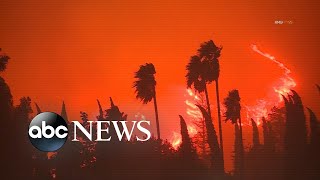 Multiple fires break out across California l ABC News [upl. by Assilak]