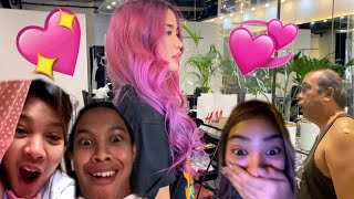 DYEING MY HAIR PINK  FAM amp FRIENDS REACTION [upl. by Atinat]