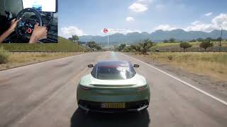 Aston Martin DBS Superleggera  Forza Horizon 5  Steering Wheel Gameplay [upl. by Ylrebmyk]