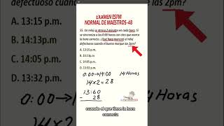 Examen Normal de Maestros ESFM Problemas Resueltos51 ESFM NormaldeMaestros [upl. by Luann]