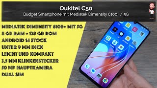 Oukitel C50  günstiges kompaktes Budget  Smartphone mit „reinem“ Android 14 und 5G im Check [upl. by Ahsener729]