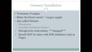 Cardiovascular Drugs Lecture [upl. by Atnohsal]