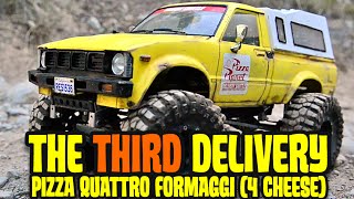 Pizza Planet Third delivery Pizza Quattro Formaggi Four Cheese Tamiya Bruiser [upl. by Enelyt276]