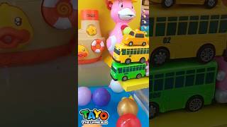 Tayo Waterwheel Bath toys tayo waterfall duck cocomelon [upl. by Ycat]