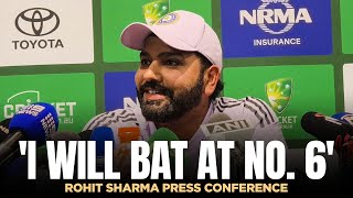 No 6 for Me  Rohit Sharma Shares Team Strategy 🔥  Press Conference [upl. by Nroht]