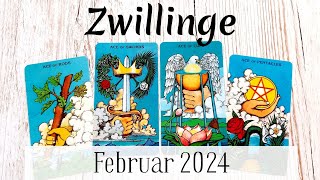 ZWILLINGE  Februar 2024 • Zu viel Arbeit Das Bedürfnis nach Ruhe amp Harmonie • Tarot [upl. by Feodor]