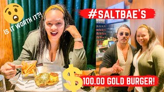 I Tried SaltBaes 100 Gold Burger In New York City  Was It Worth It Honest Review [upl. by Gierk87]