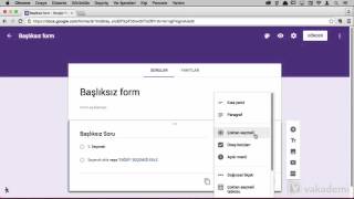 Google Forms ile Form Oluşturma ve Google Forms Ekranına Genel Bakış [upl. by Asoj]