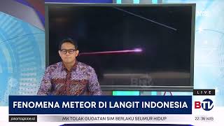 Heboh Fenomena Meteor Melintasi Angkasa [upl. by Nohsad]