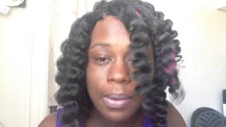 Crochet Brids Part 2 perm rod set using Kanekalon Braid Now hair protective style [upl. by Freda979]