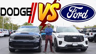 Is A V8 Always Better 2025 Ford Explorer ST vs Dodge Durango RT [upl. by Arrol598]